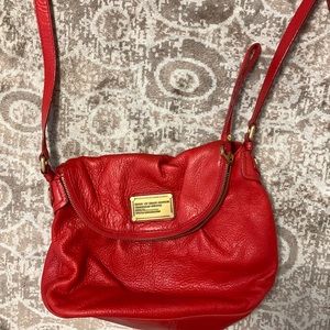 Marc by Marc Jacobs red leather crossbody